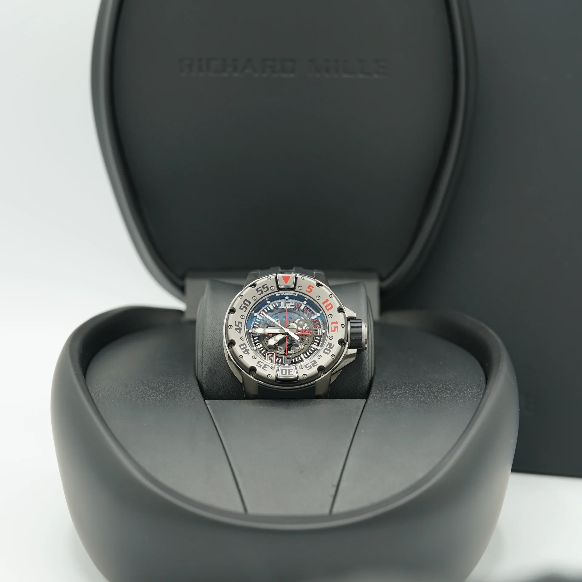 Richard Mille RM028 Diver 47mm Transparent Dial Titanium Rubber Strap RM 028 For Sale