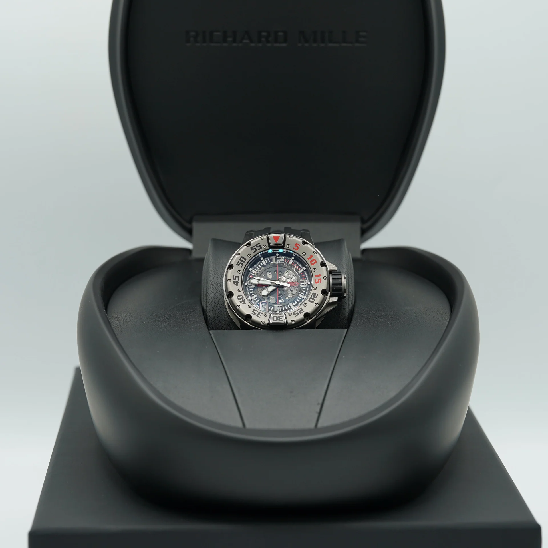Richard Mille RM028 Diver 47mm Transparent Dial Titanium Rubber Strap RM 028 For Sale