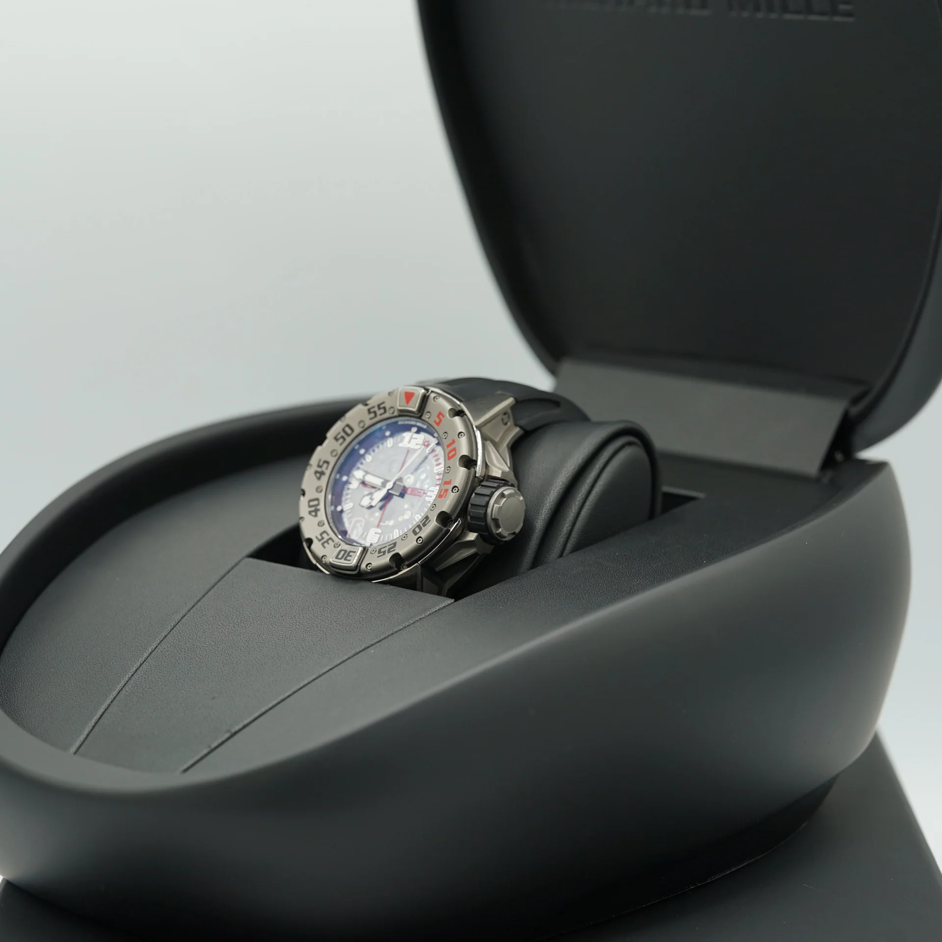 Richard Mille RM028 Diver 47mm Transparent Dial Titanium Rubber Strap RM 028 For Sale