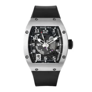 Richard Mille RM005 White Gold 38 mm x 45 mm Transparent Dial White Gold Rubber Strap For Sale